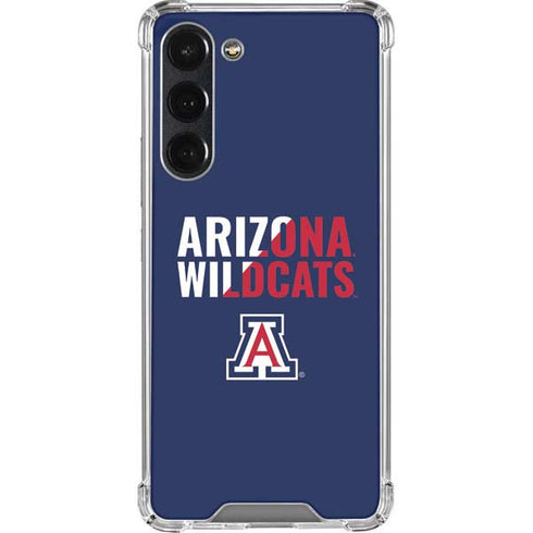 University of Arizona Wildcats Logo Split Blue Galaxy S23 Plus Clear Case