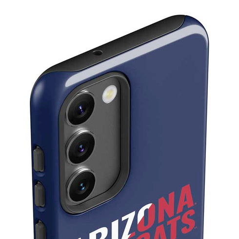University of Arizona Wildcats Logo Split Blue Galaxy S23 Plus Pro Case