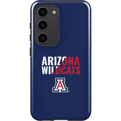 University of Arizona Wildcats Logo Split Blue Galaxy S23 Pro Case