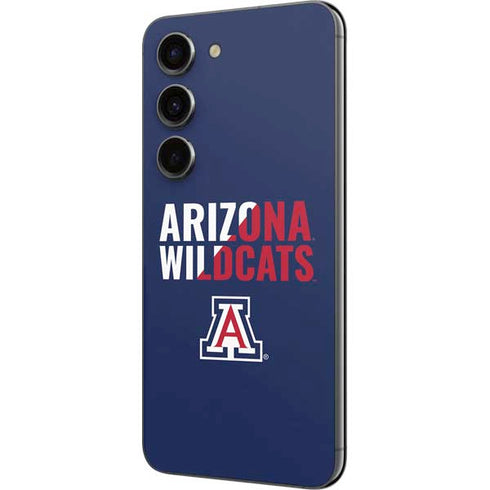 University of Arizona Wildcats Logo Split Blue Galaxy S23 Skin