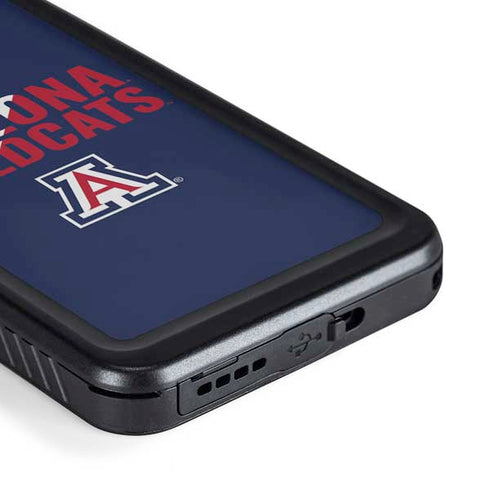 University of Arizona Wildcats Logo Split Blue Galaxy S23 Waterproof Case