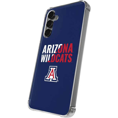University of Arizona Wildcats Logo Split Blue Galaxy S24 Plus Clear Case