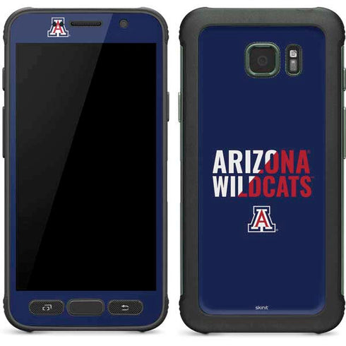 University of Arizona Wildcats Logo Split Blue Galaxy S7 Active Skin