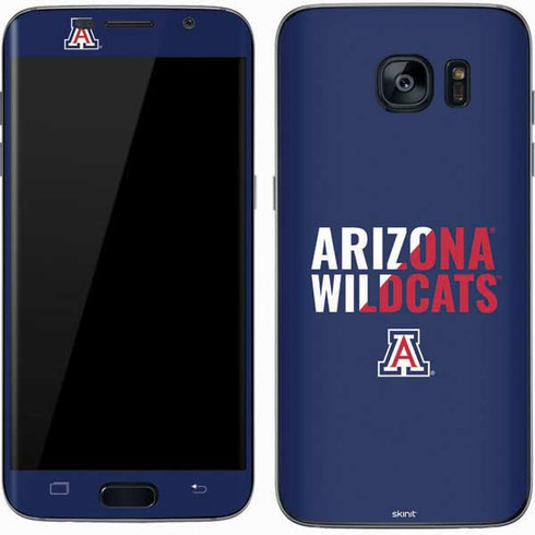 University of Arizona Wildcats Logo Split Blue Galaxy S7 Skin