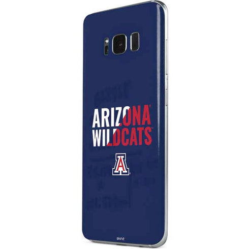 University of Arizona Wildcats Logo Split Blue Galaxy S8 Plus Skin