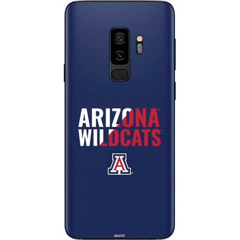 University of Arizona Wildcats Logo Split Blue Galaxy S9 Plus Skin