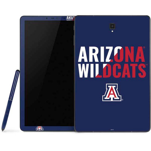 University of Arizona Wildcats Logo Split Blue Samsung Galaxy Tab Skin