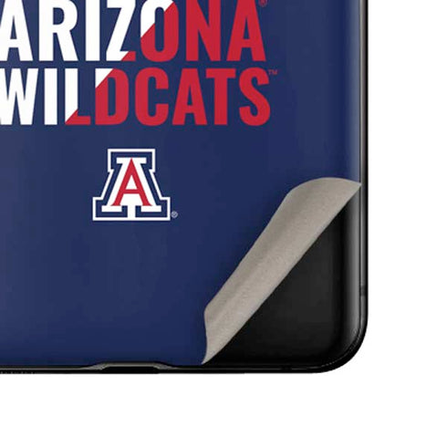University of Arizona Wildcats Logo Split Blue Galaxy Z Flip Skin