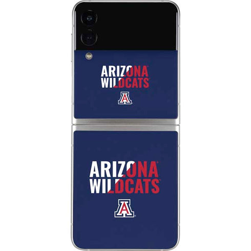 University of Arizona Wildcats Logo Split Blue Galaxy Z Flip3 5G Skin