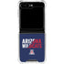 University of Arizona Wildcats Logo Split Blue Galaxy Z Flip5 5G Clear Case