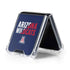 University of Arizona Wildcats Logo Split Blue Galaxy Z Flip5 5G Clear Case