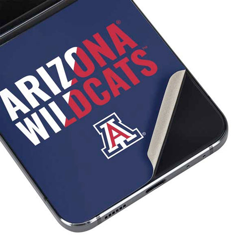 University of Arizona Wildcats Logo Split Blue Galaxy Z Flip5 5G Skin