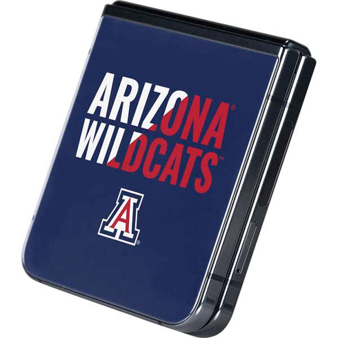 University of Arizona Wildcats Logo Split Blue Galaxy Z Flip5 5G Skin