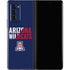 University of Arizona Wildcats Logo Split Blue Galaxy Z Fold2 5G Skin