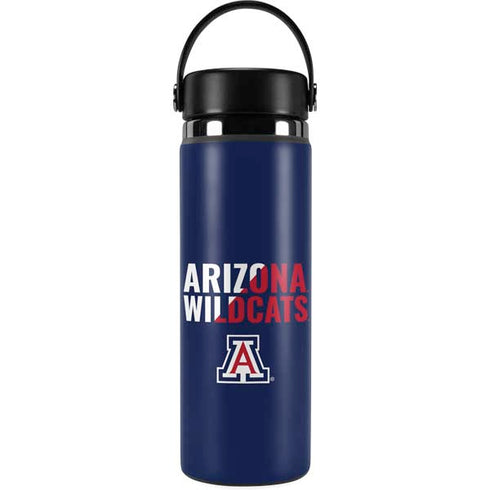 University of Arizona Wildcats Logo Split Blue Hydro Flask 20oz Wide Mouth Skin
