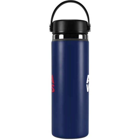 University of Arizona Wildcats Logo Split Blue Hydro Flask 20oz Wide Mouth Skin