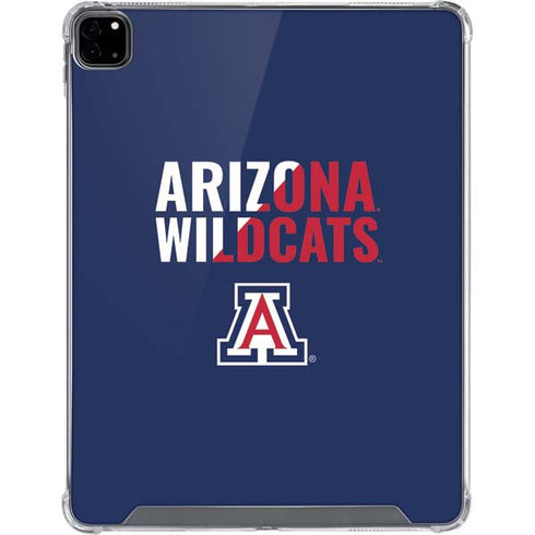 University of Arizona Wildcats Logo Split Blue iPad Pro 12.9in (2020) Clear Case