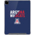 University of Arizona Wildcats Logo Split Blue iPad Pro 12.9in (2020) Clear Case