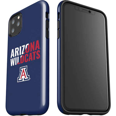 University of Arizona Wildcats Logo Split Blue iPhone 11 Pro Max Impact Case
