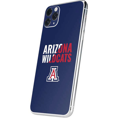 University of Arizona Wildcats Logo Split Blue iPhone 11 Pro Max Skin