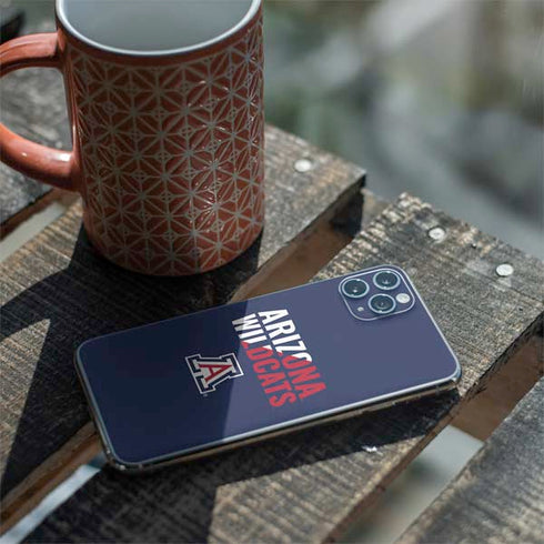 University of Arizona Wildcats Logo Split Blue iPhone 11 Pro Max Skin