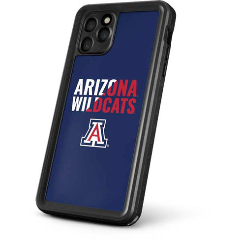 University of Arizona Wildcats Logo Split Blue iPhone 11 Pro Max Waterproof Case