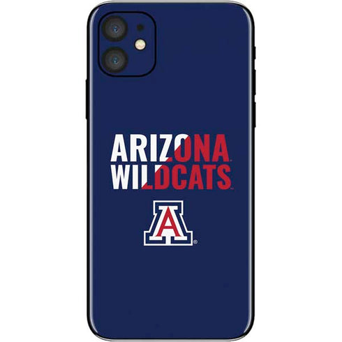 University of Arizona Wildcats Logo Split Blue iPhone 11 Skin