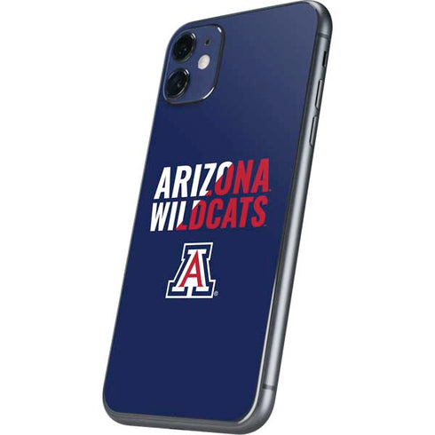 University of Arizona Wildcats Logo Split Blue iPhone 11 Skin