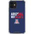 University of Arizona Wildcats Logo Split Blue iPhone 12 Mini Clear Case