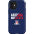 University of Arizona Wildcats Logo Split Blue iPhone 12 Mini Impact Case
