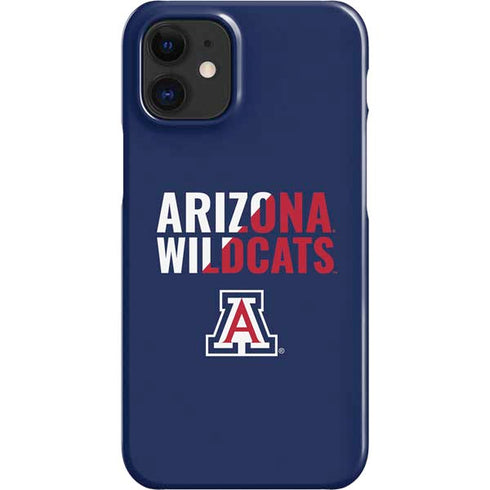 University of Arizona Wildcats Logo Split Blue iPhone 12 Mini Lite Case