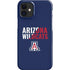 University of Arizona Wildcats Logo Split Blue iPhone 12 Mini Lite Case