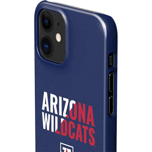 University of Arizona Wildcats Logo Split Blue iPhone 12 Mini Lite Case