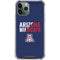 University of Arizona Wildcats Logo Split Blue iPhone 12 Pro Clear Case