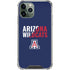 University of Arizona Wildcats Logo Split Blue iPhone 12 Pro Clear Case