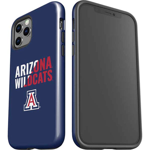 University of Arizona Wildcats Logo Split Blue iPhone 12 Pro Max Impact Case