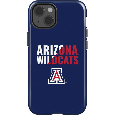 University of Arizona Wildcats Logo Split Blue iPhone 13 Impact Case