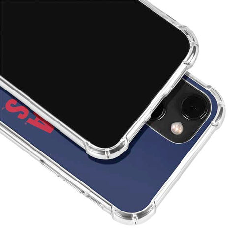 University of Arizona Wildcats Logo Split Blue iPhone 13 Mini Clear Case