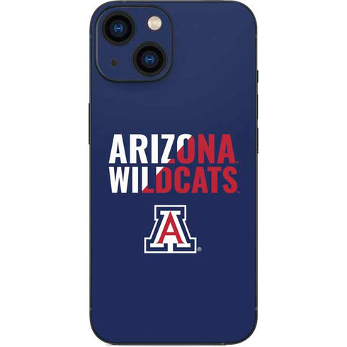 University of Arizona Wildcats Logo Split Blue iPhone 13 Mini Skin