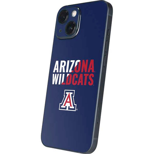 University of Arizona Wildcats Logo Split Blue iPhone 13 Mini Skin