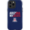 University of Arizona Wildcats Logo Split Blue iPhone 13 Pro Max Impact Case