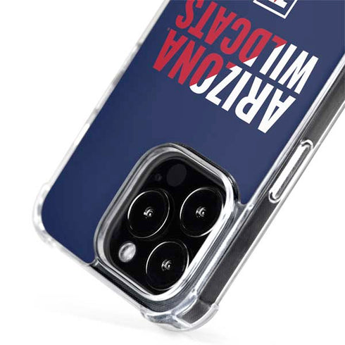 University of Arizona Wildcats Logo Split Blue iPhone 13 Pro Max MagSafe Case