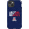 University of Arizona Wildcats Logo Split Blue iPhone 14 Impact Case