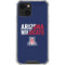 University of Arizona Wildcats Logo Split Blue iPhone 14 Plus Clear Case
