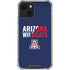 University of Arizona Wildcats Logo Split Blue iPhone 14 Plus Clear Case