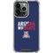 University of Arizona Wildcats Logo Split Blue iPhone 14 Pro Clear Case