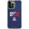 University of Arizona Wildcats Logo Split Blue iPhone 14 Pro Max Clear Case
