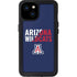 University of Arizona Wildcats Logo Split Blue iPhone 15 Plus Waterproof Case
