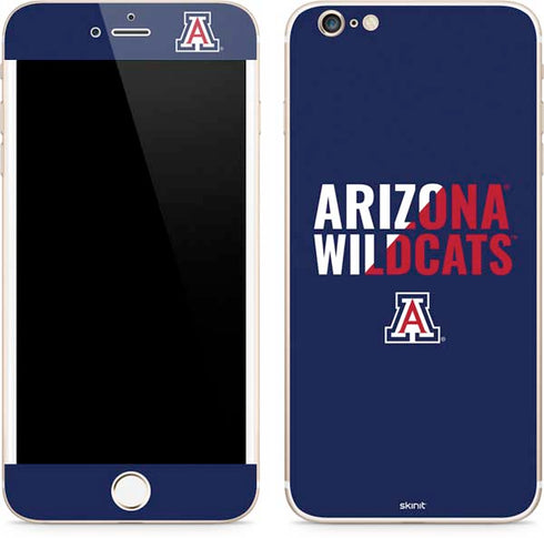 University of Arizona Wildcats Logo Split Blue iPhone 6/6s Plus Skin
