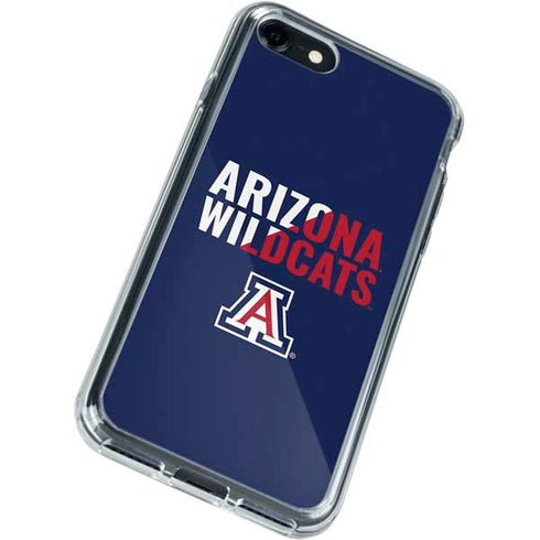 University of Arizona Wildcats Logo Split Blue iPhone SE (2nd & 3rd Gen) Clear Case